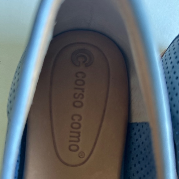 Corso Como Blue Leather Loafers size 8 - Picture 6 of 15